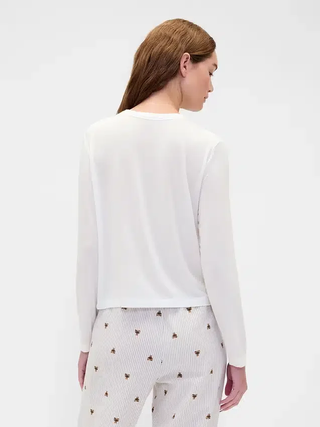 Camiseta de pijama con bolsillo de modal supersuave
