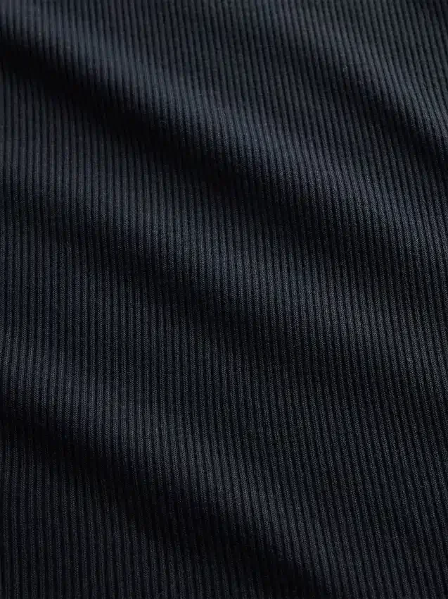 Camiseta de pijama con canalé fino
