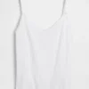 Camiseta de pijama con punto calado y dobladillo ondulado