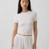 Camiseta de pijama de modal acanalado ultrasuave