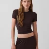 Camiseta de pijama de modal acanalado ultrasuave