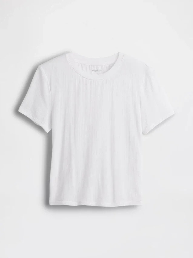 Camiseta de pijama de modal acanalado ultrasuave