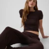 Camiseta de pijama de modal acanalado ultrasuave
