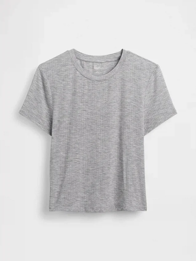 Camiseta de pijama de modal acanalado ultrasuave