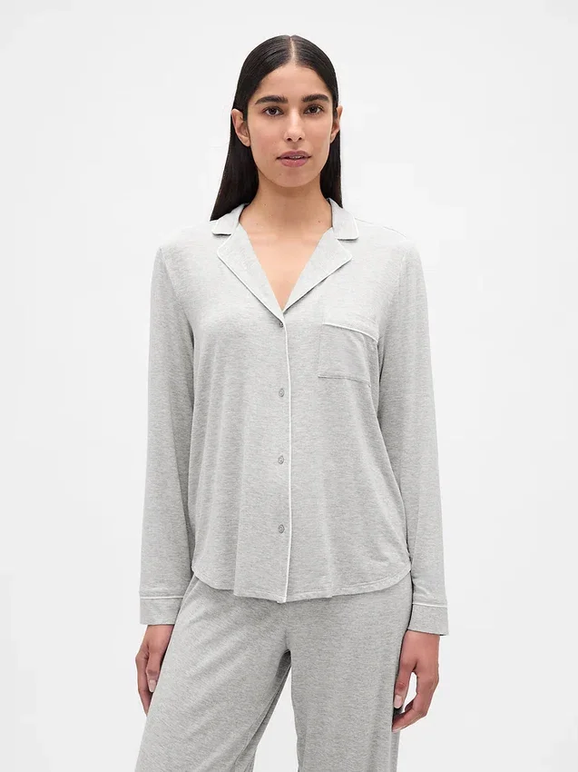 Camiseta de pijama de modal supersuave para la parte de arriba