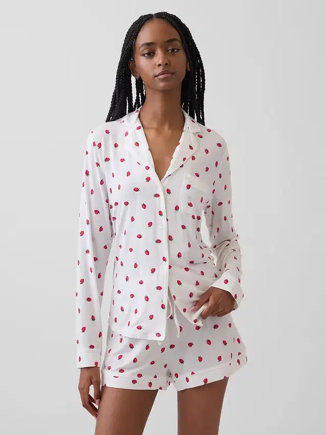 Camiseta de pijama de modal supersuave para la parte de arriba