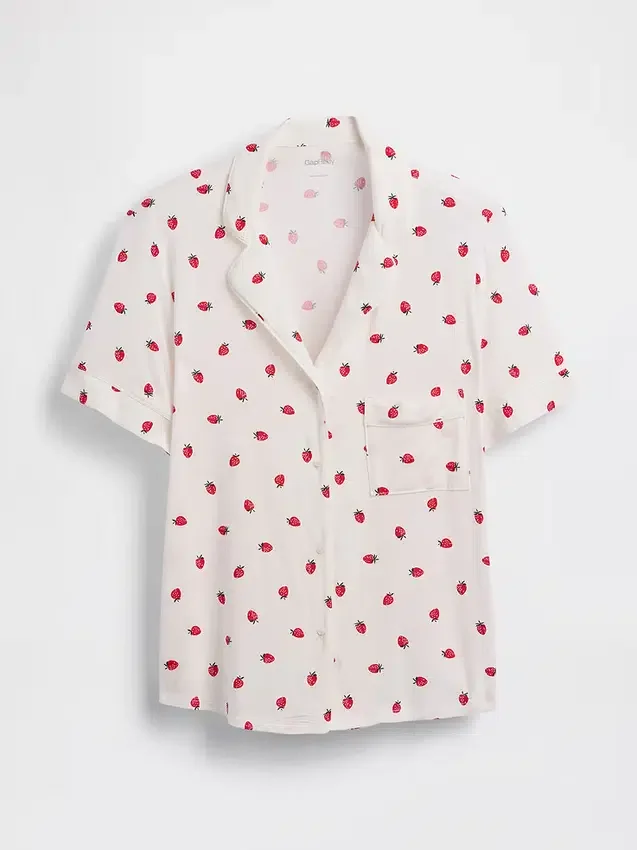 Camiseta de pijama de modal supersuave para la parte de arriba