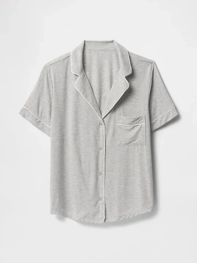 Camiseta de pijama de modal supersuave para la parte de arriba