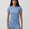 Camiseta de pijama de punto calado