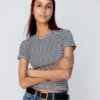 Camiseta de pijama de punto calado