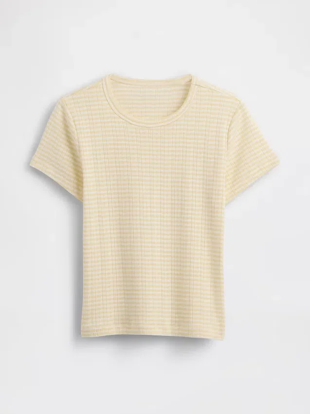 Camiseta de pijama de punto calado