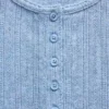 Camiseta de pijama Henley de punto calado de GAP × Summer Fridays