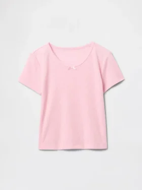Camiseta de pijama infantil de punto calado reciclado