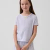 Camiseta de pijama infantil de punto calado reciclado