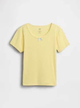 Camiseta de pijama infantil de punto calado reciclado