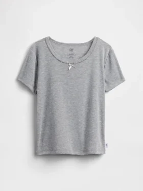 Camiseta de pijama infantil de punto calado reciclado