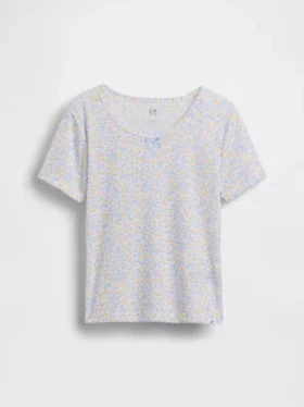 Camiseta de pijama infantil de punto calado reciclado