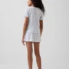 Camiseta de pijama infantil de punto calado reciclado