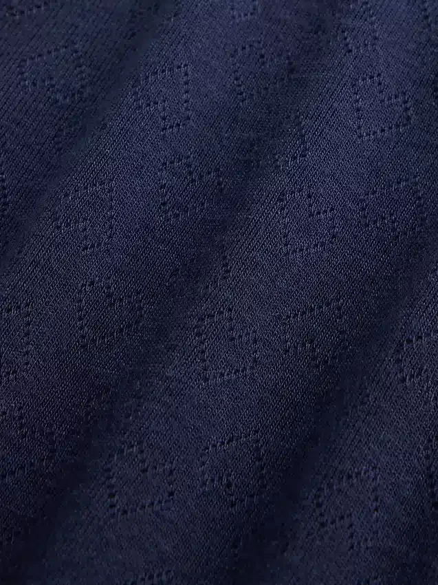 Camiseta de pijama infantil de punto calado reciclado