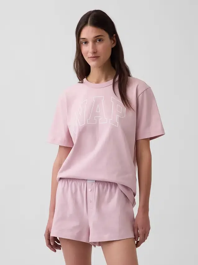 Camiseta de pijama oversize con logotipo «Nap»