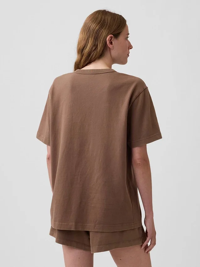 Camiseta de pijama oversize con logotipo «Nap»