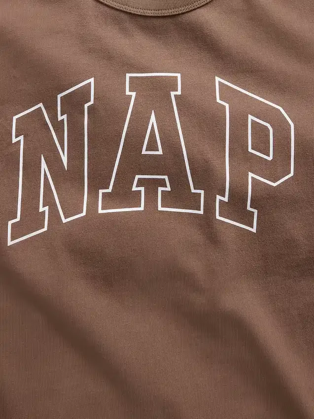 Camiseta de pijama oversize con logotipo «Nap»