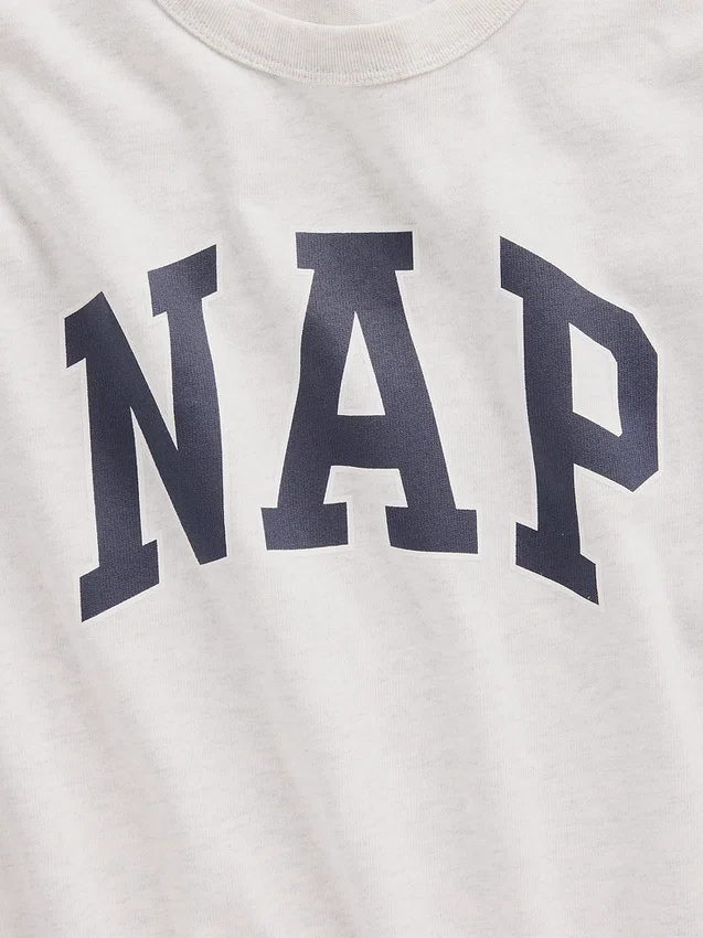 Camiseta de pijama oversize con logotipo «Nap»