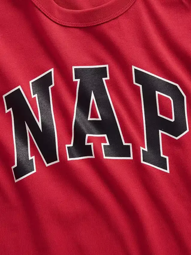 Camiseta de pijama oversize con logotipo «Nap»