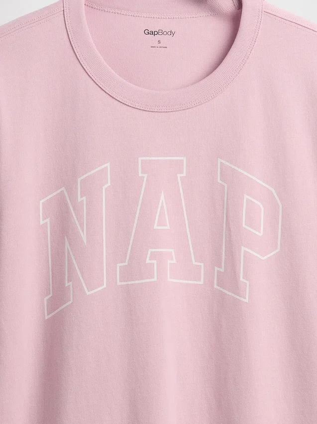 Camiseta de pijama oversize con logotipo «Nap»