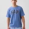 Camiseta de pijama oversize con logotipo «Nap»
