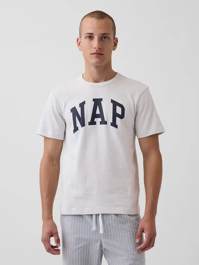 Camiseta de pijama oversize con logotipo «Nap»