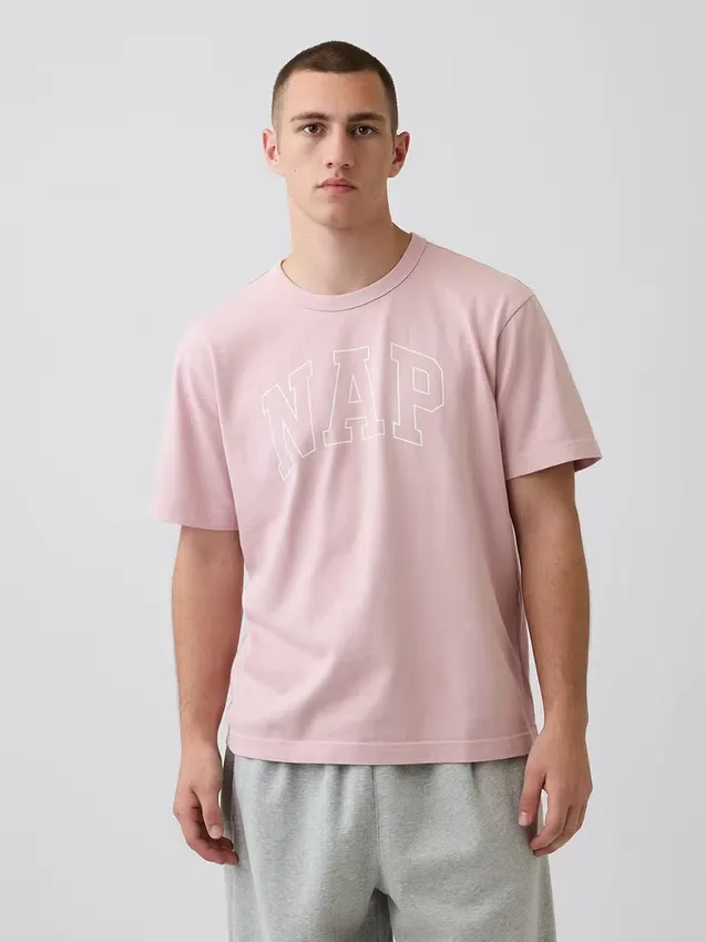 Camiseta de pijama oversize con logotipo «Nap»