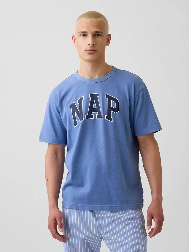 Camiseta de pijama oversize con logotipo «Nap»