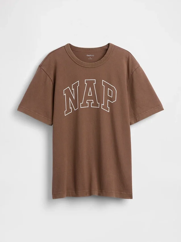 Camiseta de pijama oversize con logotipo «Nap»