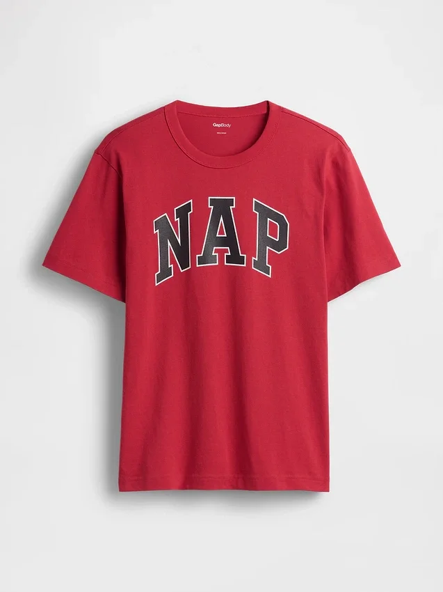 Camiseta de pijama oversize con logotipo «Nap»