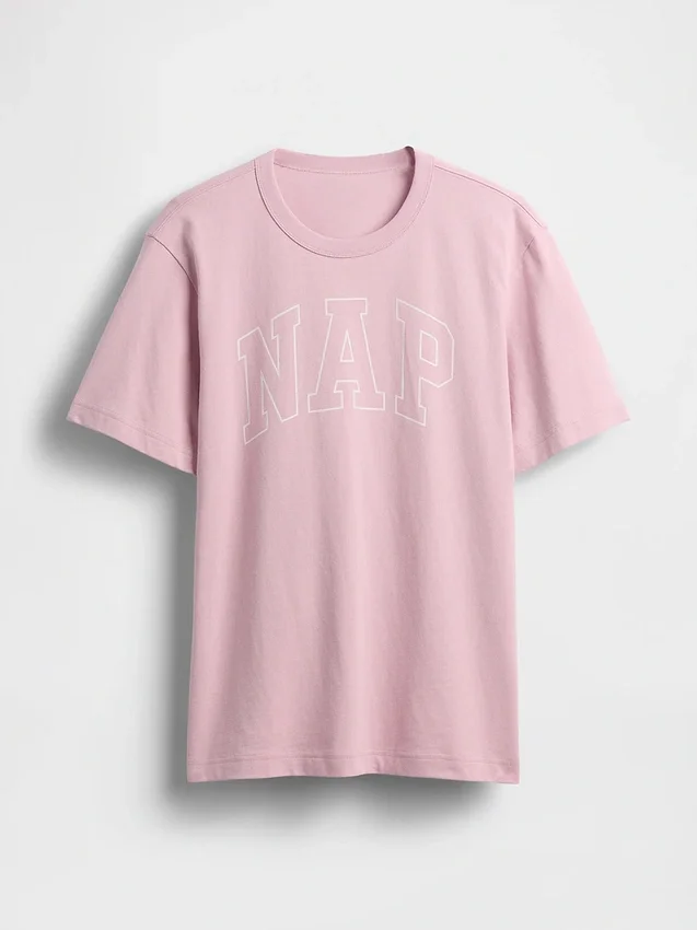 Camiseta de pijama oversize con logotipo «Nap»