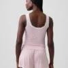 Camiseta de pijama sin mangas de modal supersuave con ribete de encaje
