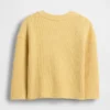 Camiseta de punto acanalado grueso con bolsillo para bebés y niños pequeños