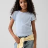 Camiseta de punto acanalado para niños