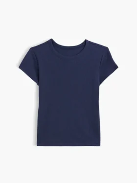 Camiseta de punto acanalado para niños