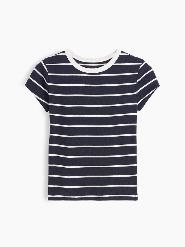 Camiseta de punto acanalado para niños