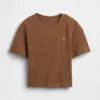 Camiseta de punto de panal para bebés y niños pequeños