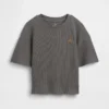 Camiseta de punto de panal para bebés y niños pequeños