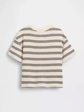 Camiseta de punto de panal para bebés y niños pequeños
