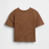 Camiseta de punto de panal para bebés y niños pequeños