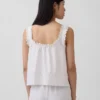 Camiseta de tirantes de pijama bordada