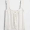 Camiseta de tirantes de pijama bordada