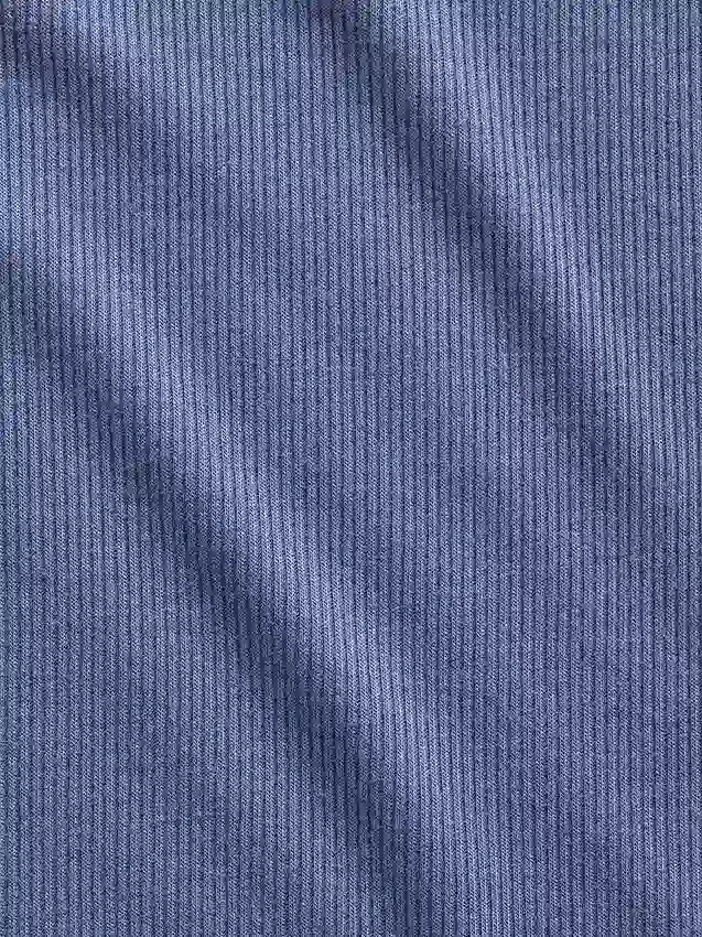 Camiseta de tirantes de pijama con ribete de encaje y canalé fino