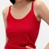 Camiseta de tirantes de pijama ligera de punto «CashSoft» con diseño de corazones en punto «pointelle»