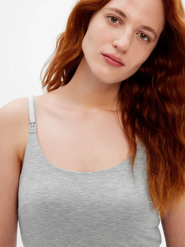 Camiseta de tirantes para lactancia y premamá